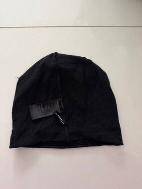 Isabel Benenato Black Slim Knit Beanie